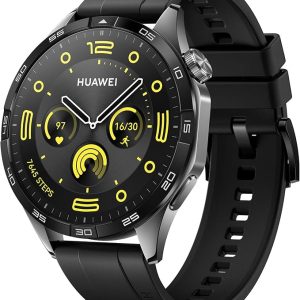 HUAWEI WATCH GT 4 Smart Watch for men women - Up to 2 Weeks Battery Life Fitness Tracker - Compatible with Android & iOS - Health Monitoring with Pulse Wave Analysis - GPS Integrated -Black